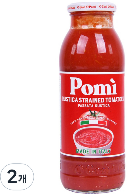포미 루스티카 스트레인드 토마토 소스, 700g, 2개