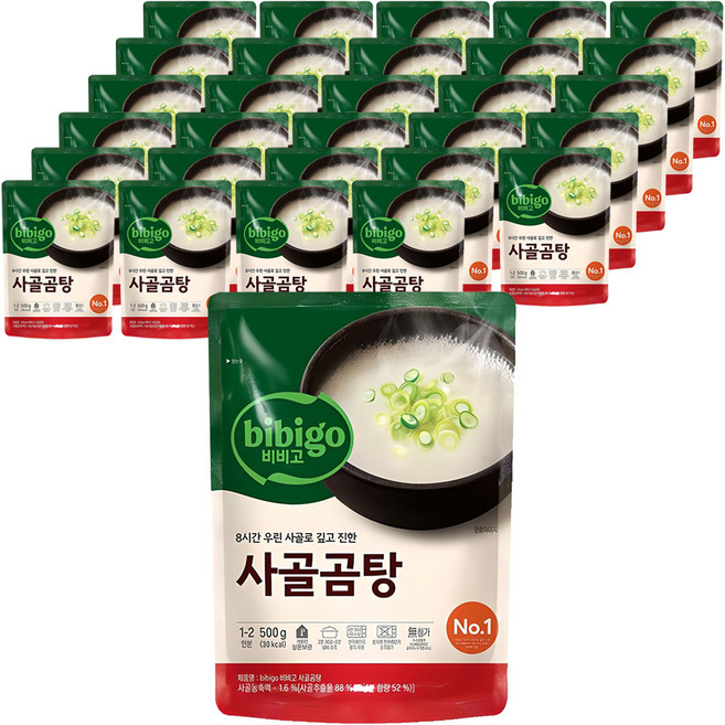 비비고 사골곰탕, 500g, 54개