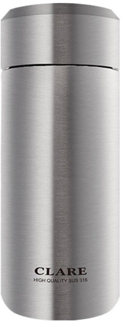 CLARE 晶鑽316真空全鋼杯, 銀色, 380cc, 1個