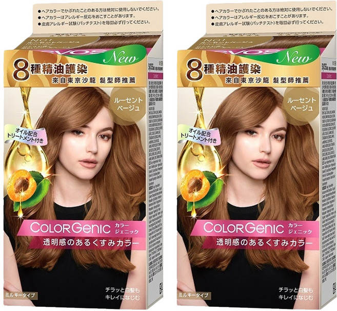 syoss 絲蘊 極致透感染髮系列 第一劑50g+第二劑100ml+染後護髮乳15g, N01 奶茶棕, 2盒