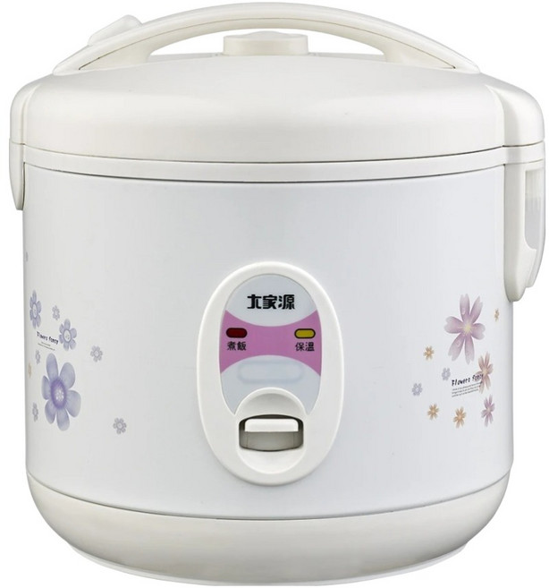 大家源 三人份電子鍋 TCY-3003 One Touch控制 蒸煮兩用 抗凝露內蓋, 白色