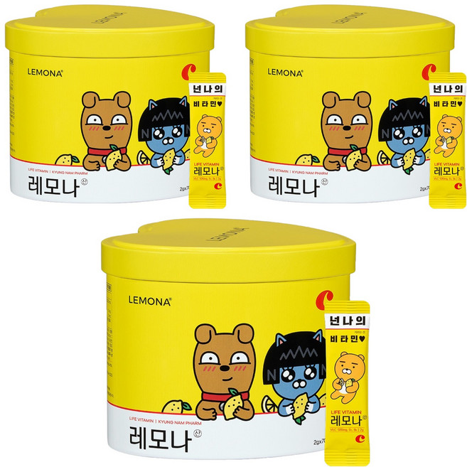 레모나 비타민C 70포, 140g, 3개
