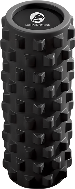 MICHAEL FITNESS 麥克健身 60D實心瑜珈滾筒, 1個, 黑色