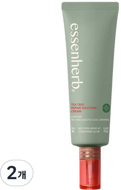 에센허브 티트리 리페어 솔루션 크림, 2개, 50ml