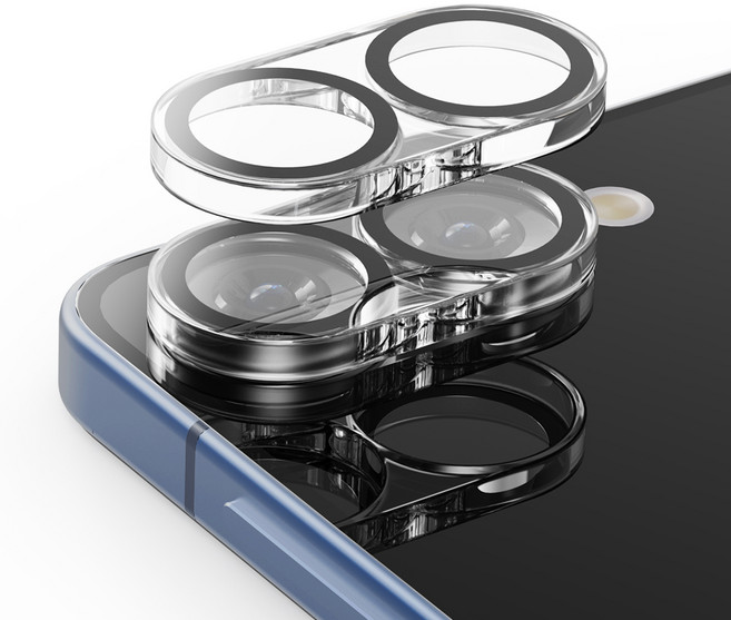 누아트 빛번짐 방지 후면 카메라 렌즈 강화유리 휴대폰 액정보호필름 2p 세트, 1세트