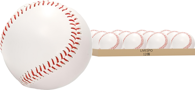 LIVESPO 練習用安全棒球, 12個, 單一商品