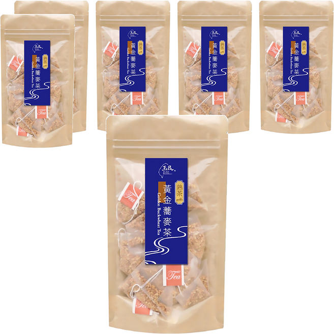 玉民 黃金蕎麥茶 熟茶立體茶包 60公克, 5g, 12包, 6袋