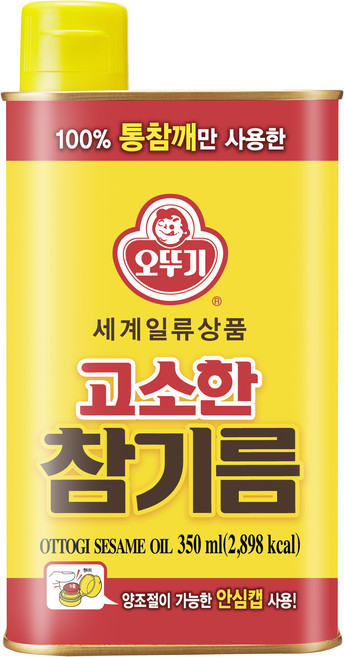오뚜기 고소한 참기름 캔, 350ml, 1개