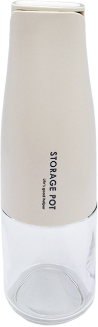 自動開合不掛油玻璃油壺 白色 480g, 1個, 500ml