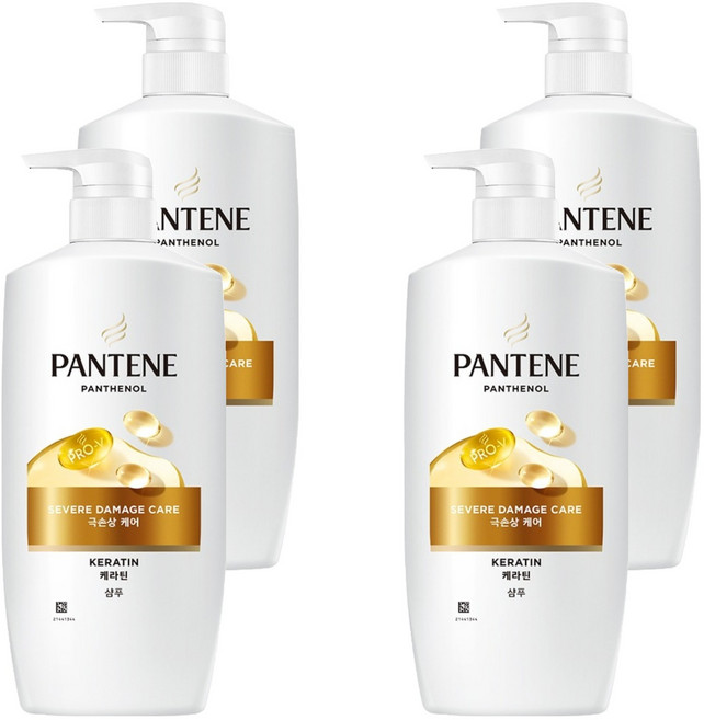 PANTENE 潘婷 極度受損修護洗髮精 果漾花香, 4個, 750ml