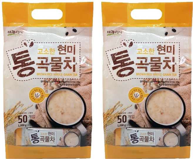 태광선식 현미 통 곡물차, 20g, 50개입, 2개