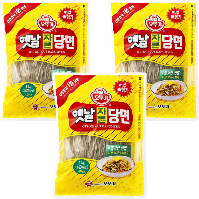 오뚜기옛날 자른당면, 1kg, 3개