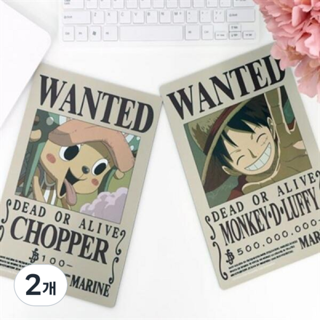 원피스 현상수배서 마우스패드 OMP004W, 쵸파, 2개