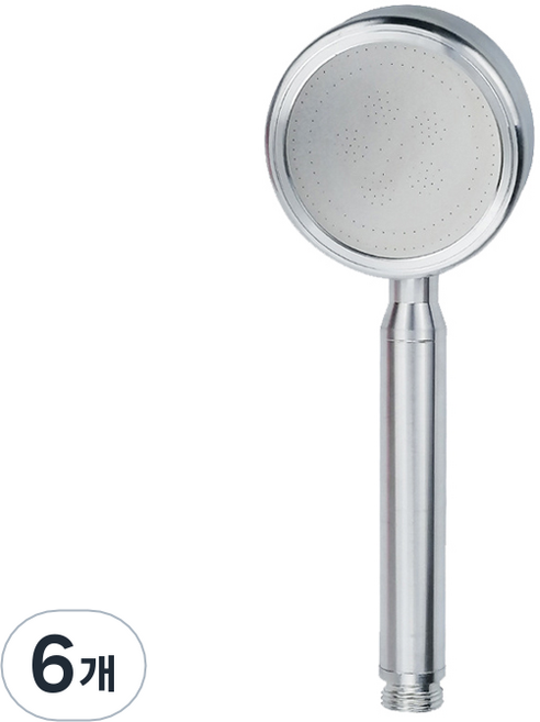 제이스홈 알루미늄 샤워기 JSH008, 6개, 실버