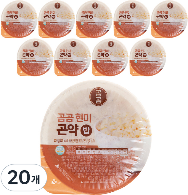 곰곰 현미 곤약밥, 150g, 20개
