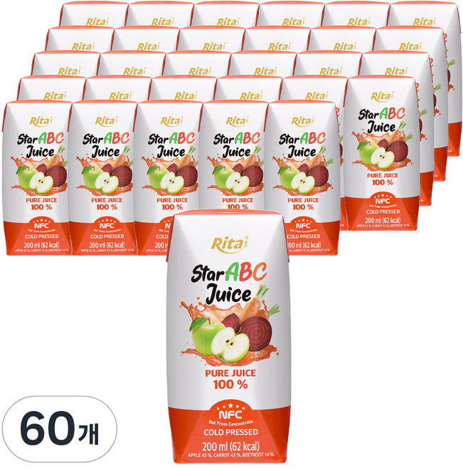 리타 스타 ABC주스, 200ml, 60개