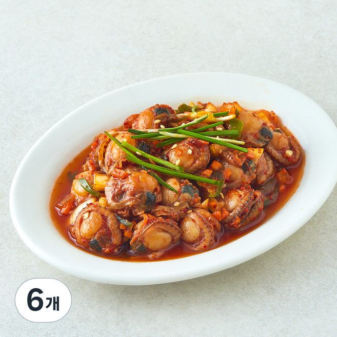 식도감 달래장 가리비 무침, 200g, 6개