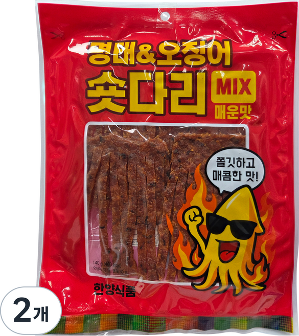 한양식품 주식회사 숏다리mix 매운맛, 2개, 140g
