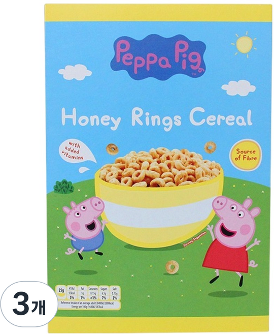 페파피그 허니 시리얼, 375g, 3개, 고소한맛