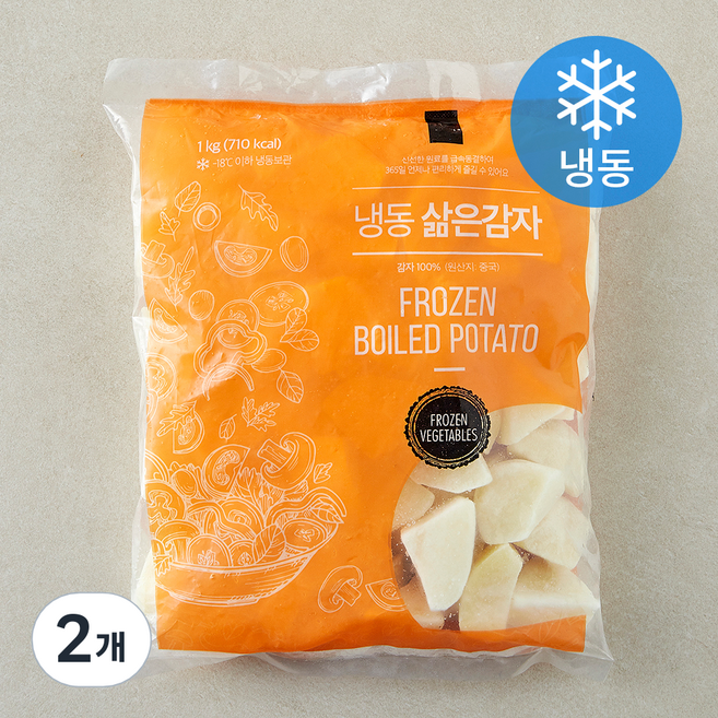 글로벌냉동식품 중국산 삶은 감자 (냉동), 2개, 1kg