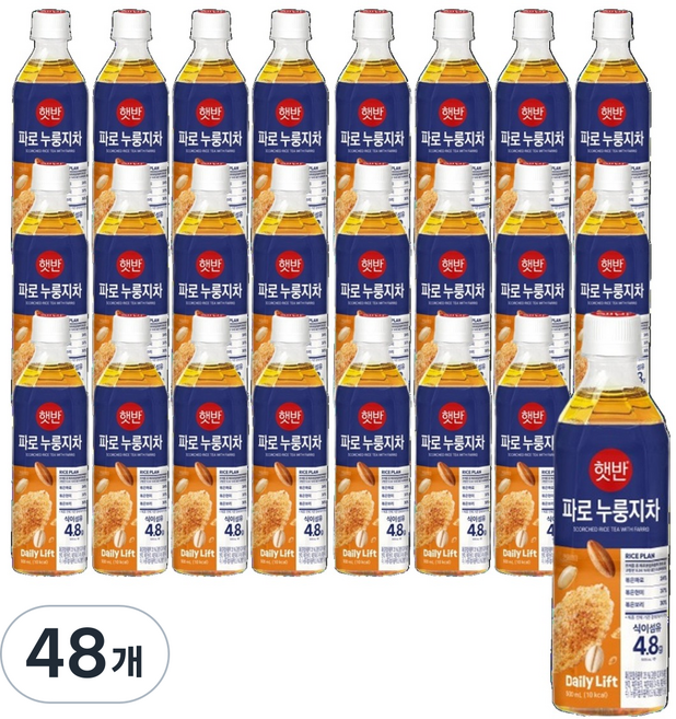 햇반 파로 누룽지차, 48개, 500ml