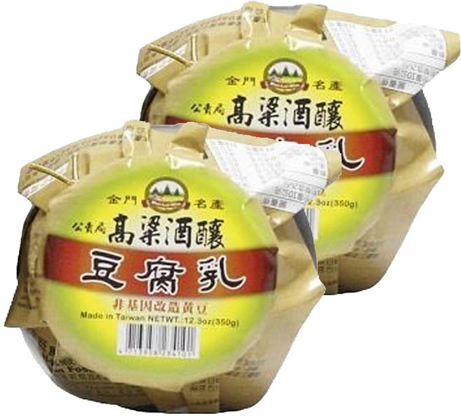 WON LAI WON 旺來旺 金門高梁酒釀甜豆腐乳, 350g, 2罐