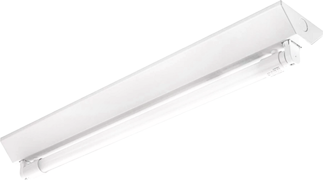 EVERLIGHT 億光 T8山型燈座 空台 2呎1燈 AC 100-240 V 全電壓, 1個