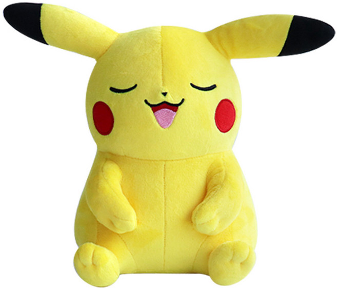 3RD ROUND 寶可夢 微笑皮卡丘絨毛娃娃, 1個, 25cm, 黃色