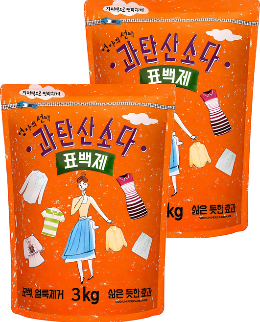 엄마의선택 과탄산소다 표백제, 3kg, 2개
