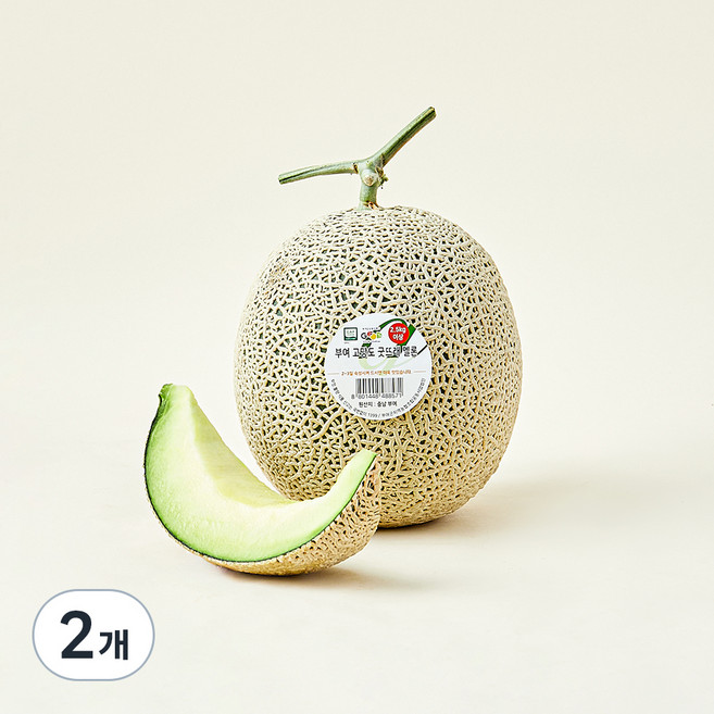 굿뜨레 부여 고당도 멜론, 2.5kg, 2개