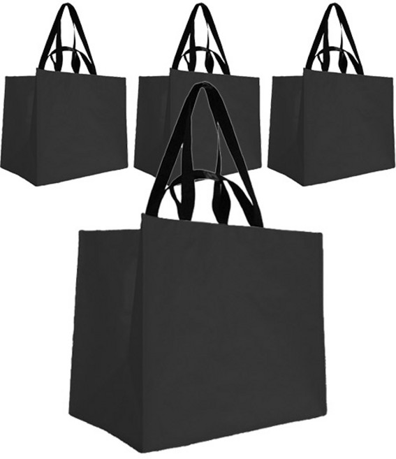 스타리움 다용도 초대형 무광 타포린백, 블랙, 4개