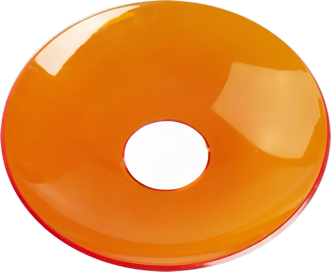 WellHike 玩客 UFO 飛碟燈罩 10g, 琥珀色, 1個