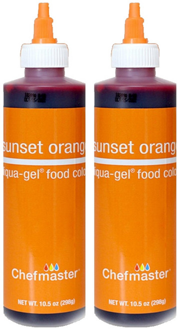셰프마스터 리쿠아젤 식용색소 썬셋 오렌지, 298g, 2개