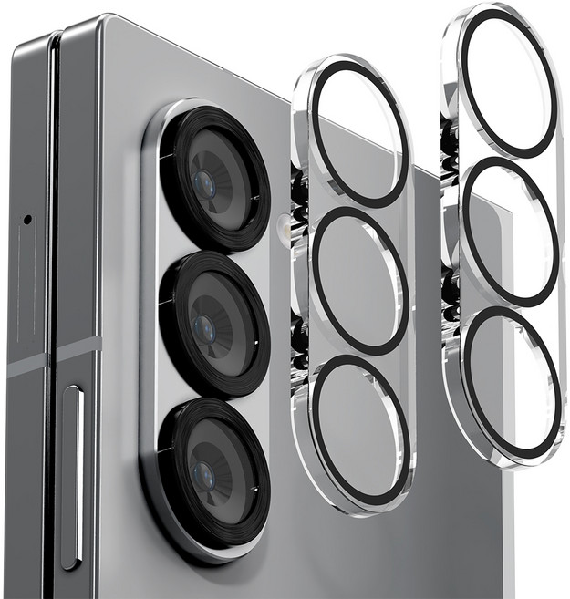 누아트 빛번짐 차단 후면 카메라 렌즈 강화유리 보호필름, 2개