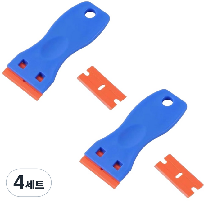 하와잇 스티커 제거기 스크래퍼, 4세트