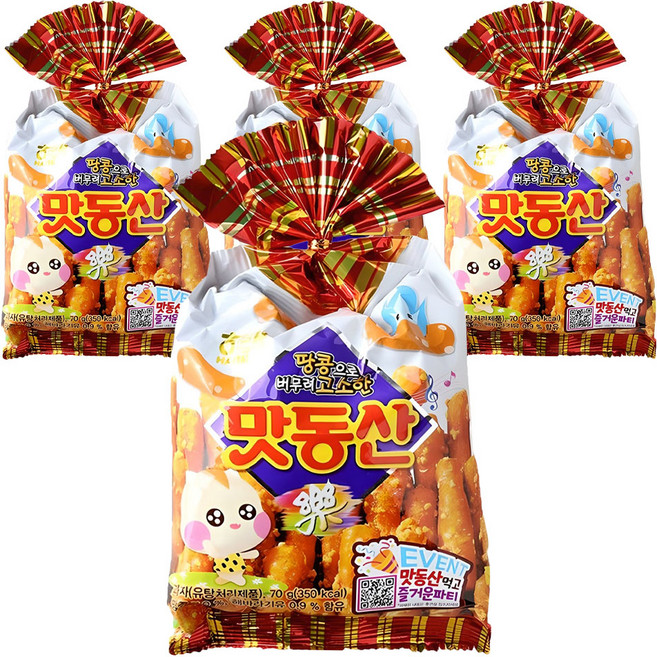 해태제과 맛동산, 70g, 4개