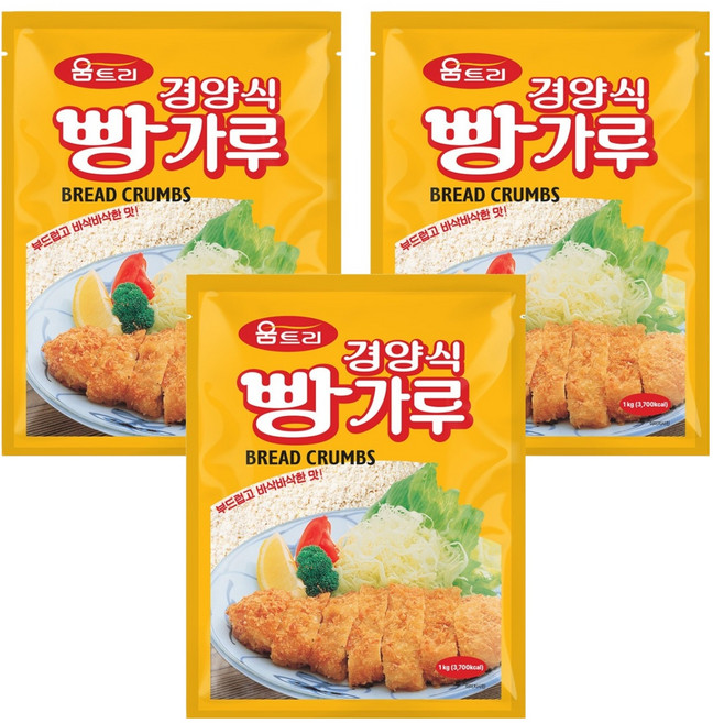 움트리 경양식 빵가루, 1kg, 3개