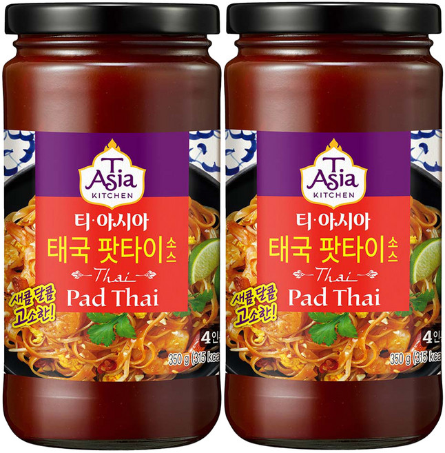 티아시아키친 태국 팟타이 소스, 350g, 2개