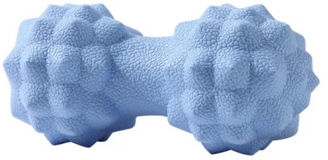 瑜珈肌肉放鬆足底花生球/按摩球/健身球/刺蝟球, 藍色, 1個