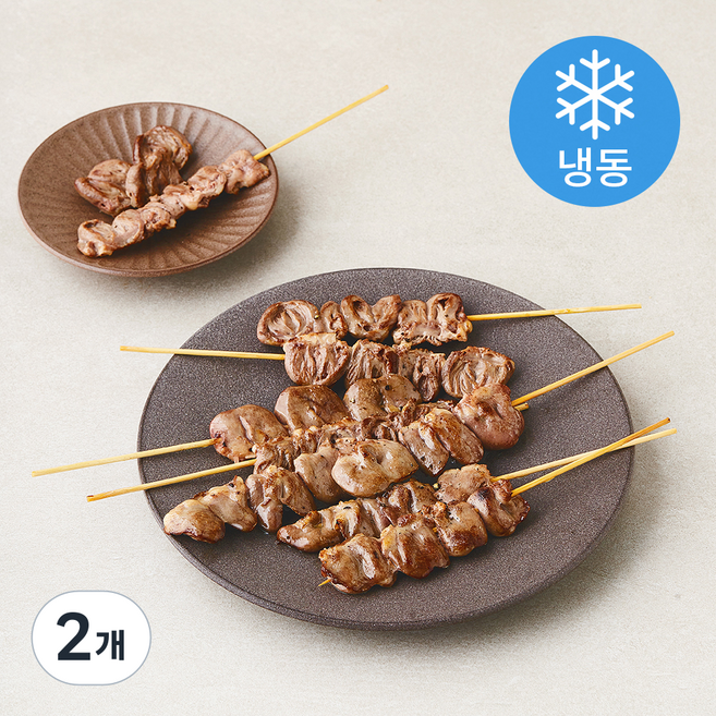 푸드장 국내산 염통꼬치 (냉동), 600g, 2개