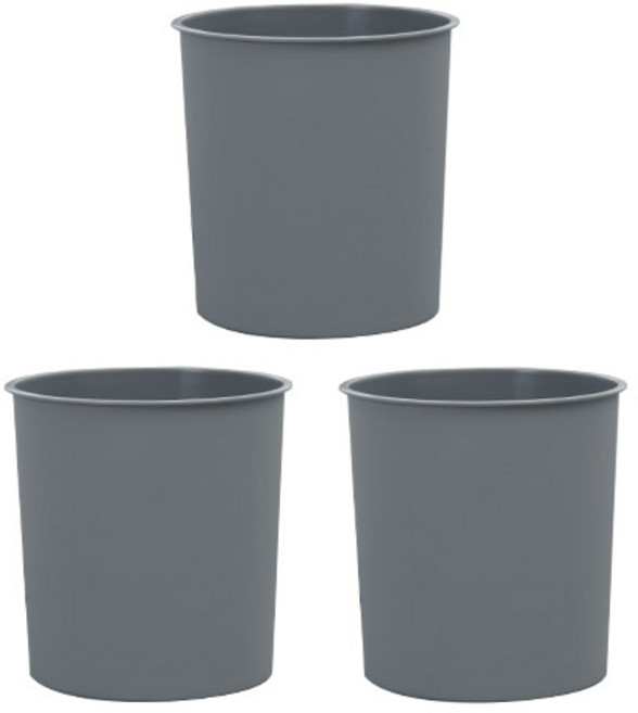 올리빙 올리 오픈 휴지통 3p, 그레이