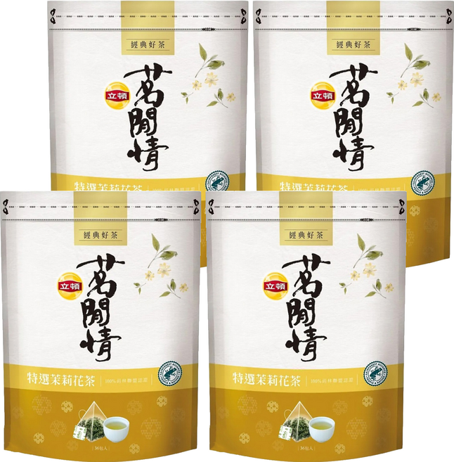Lipton 立頓 茗閒情 茉莉花茶包, 2.8g, 36包, 4袋
