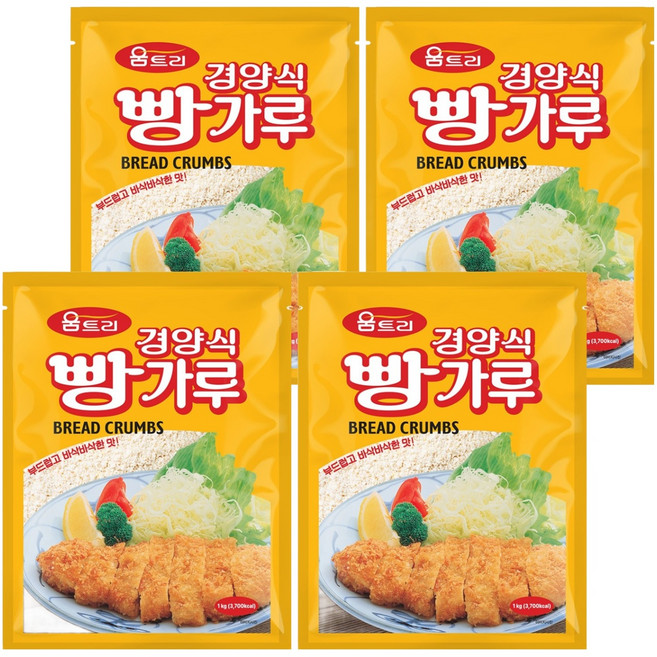 움트리 경양식 빵가루, 1kg, 4개