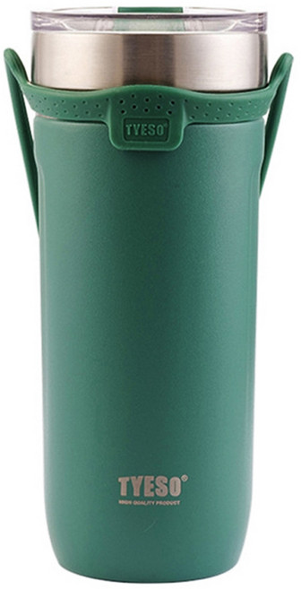TYESO 泰碩 隨行手提咖啡杯 262g, 綠色, 710ml, 1個