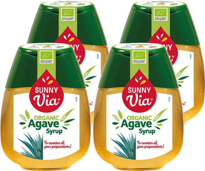 써니비아 유기농 아가베시럽, 4개, 250g