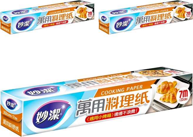 妙潔 萬用料理紙, 7m, 1捲, 3盒