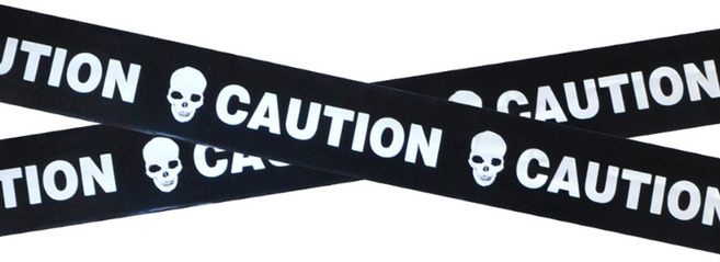 파티쇼 할로윈 장식워닝테이프, 블랙1번, 2개