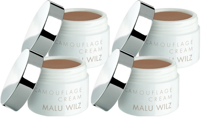 MALU WILZ KEMOPLAGE 霜狀遮瑕膏 6g, 7號 修容棕, 4個