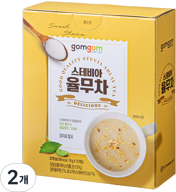 곰곰 스테비아 율무차, 18g, 2개, 15개입