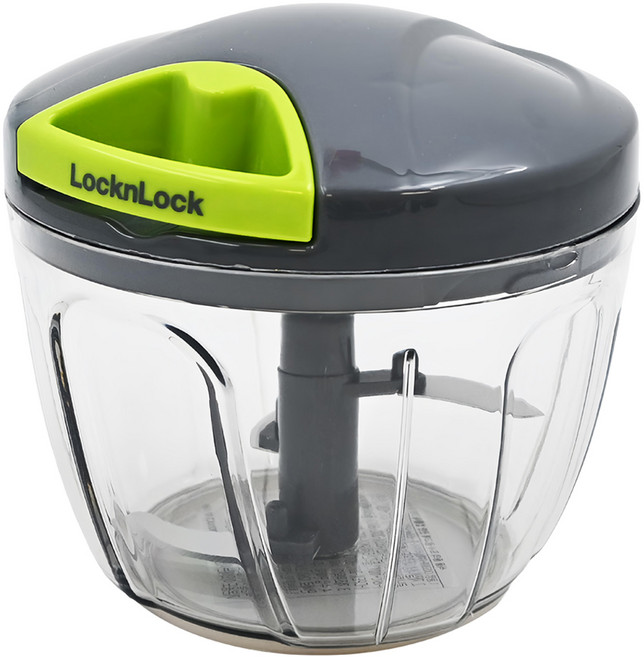 LocknLock 樂扣樂扣 手拉式多功能料理切碎機 650ml, 灰色, 1個